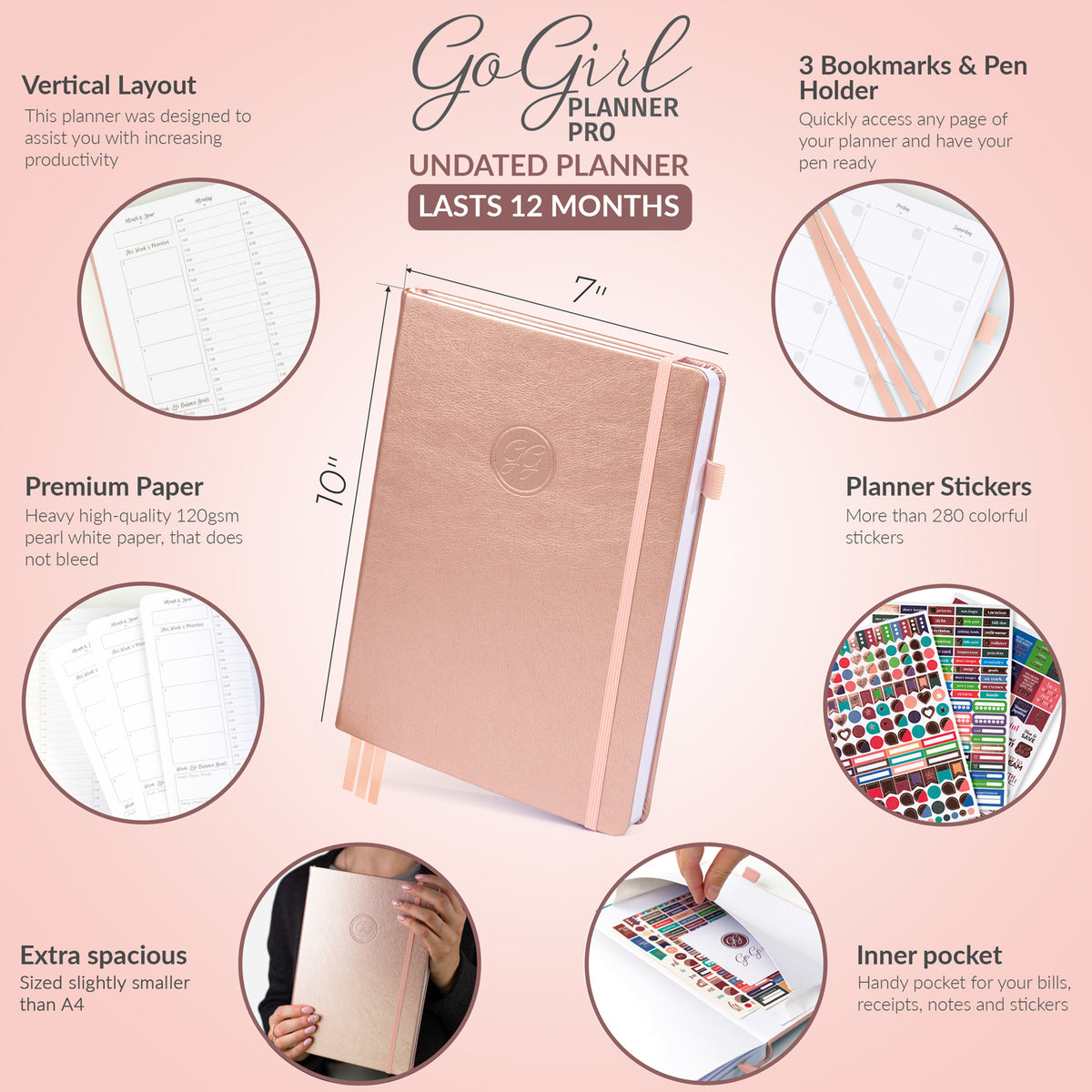 Pro Vertical Hourly Weekly Planner GoGirl Pro vertical hourly weekly planner gogirl