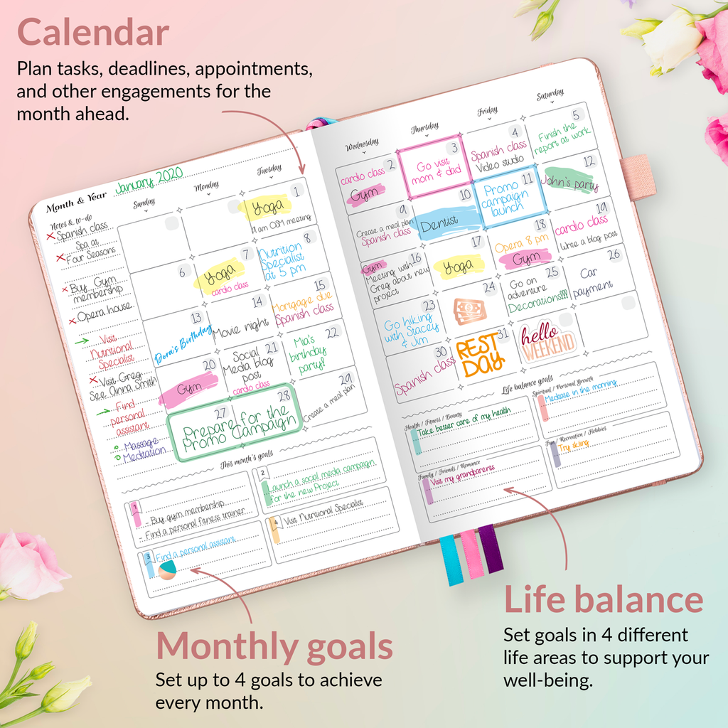 Pro Horizontal Weekly Planner – GoGirl