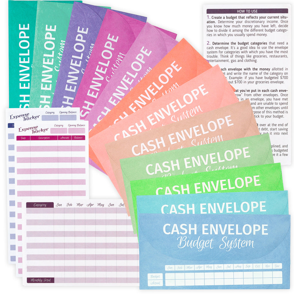 Cash envelopes, Clear Cash Envelopes for Cash Budget Systems