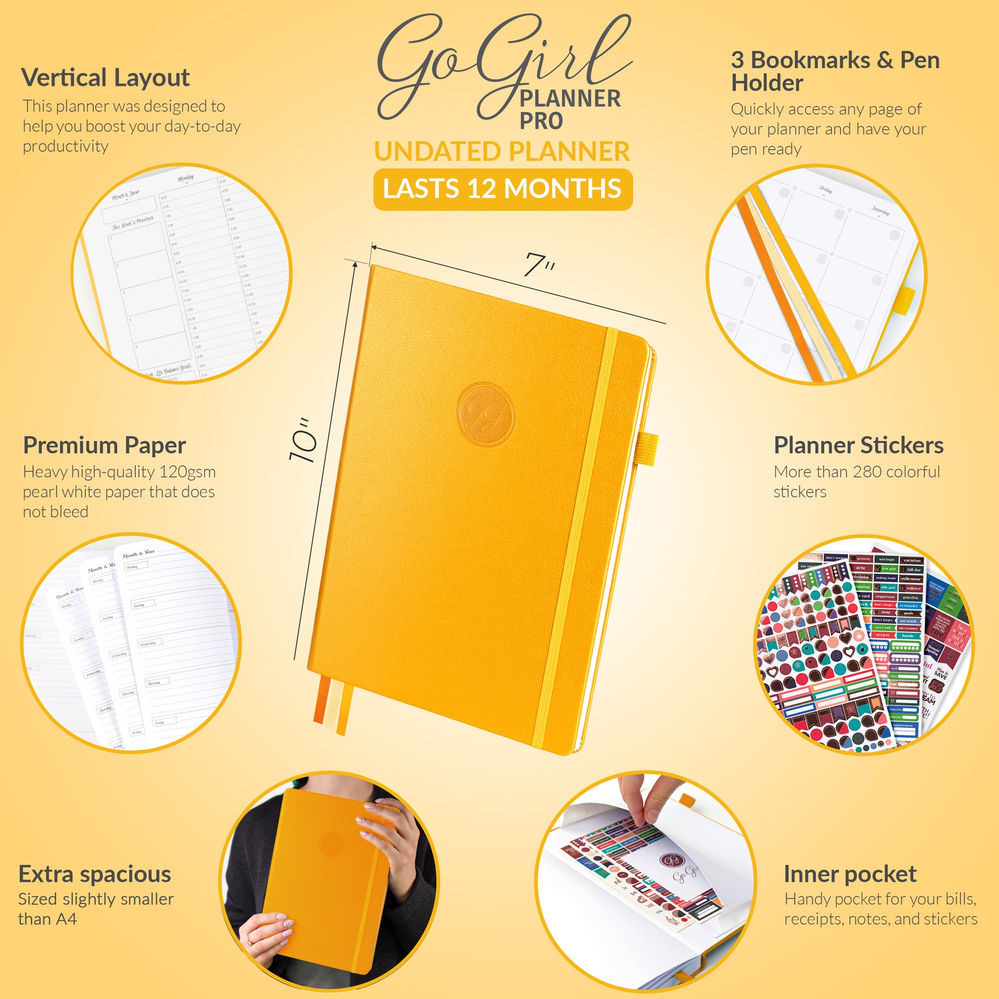 Pro Vertical Hourly Weekly Planner GoGirl Pro vertical hourly weekly planner gogirl
