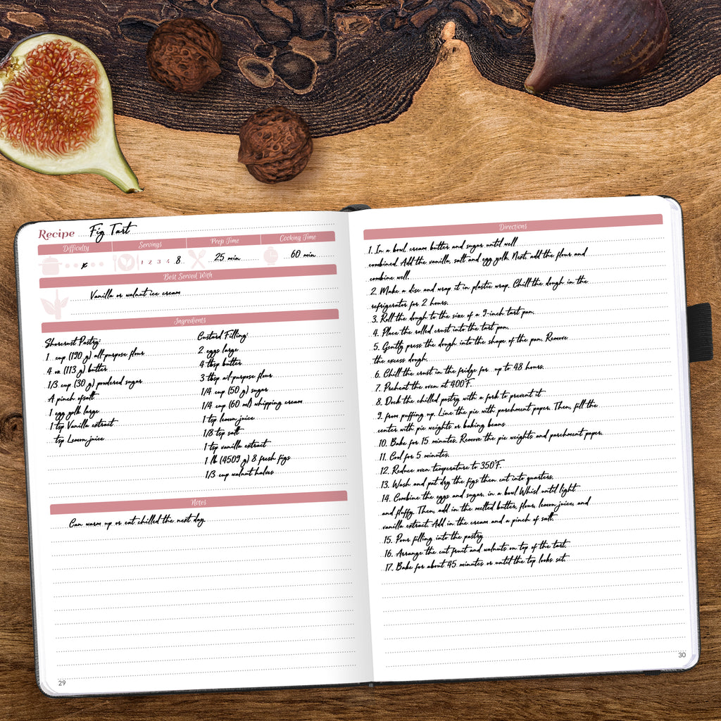 GoGirl Recipe Book ‚Äì Blank Cookbook to Write In Your Own Recipes ‚Äì  Empty