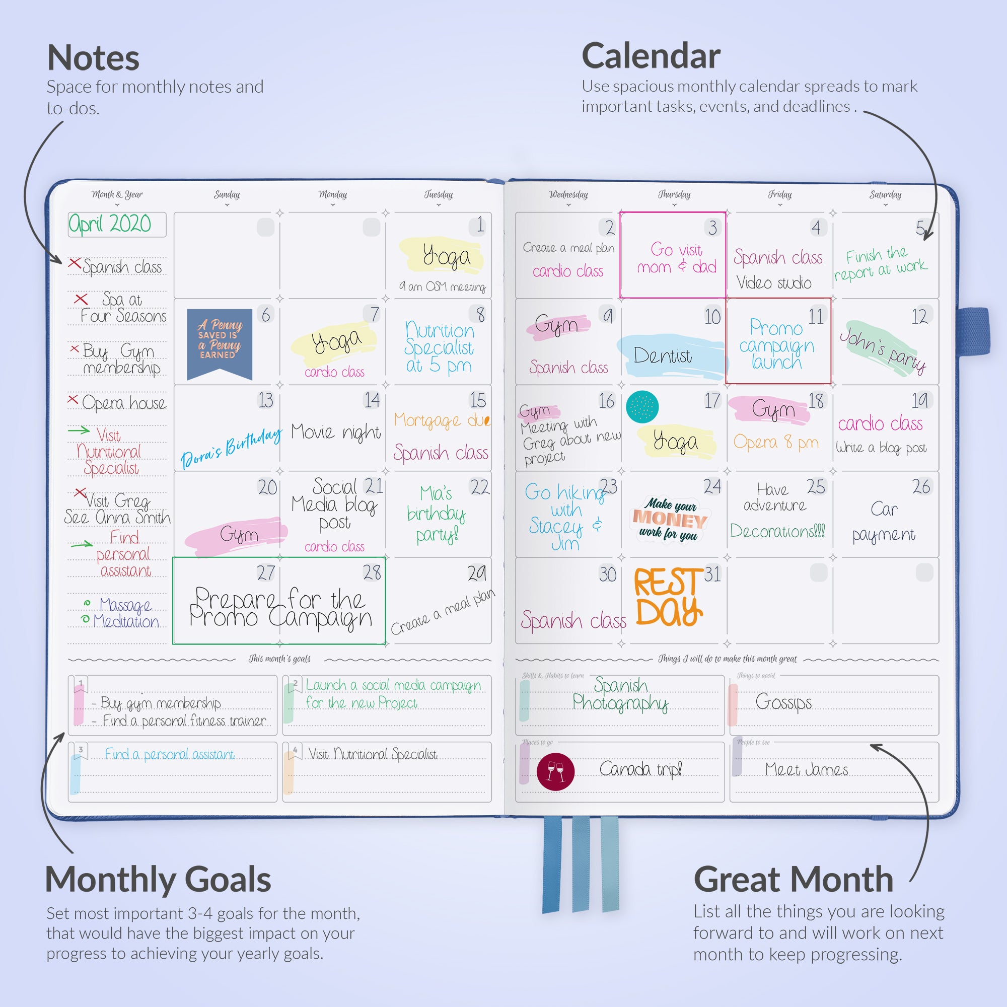 Pro Vertical Hourly Weekly Planner GoGirl Pro vertical hourly weekly planner gogirl
