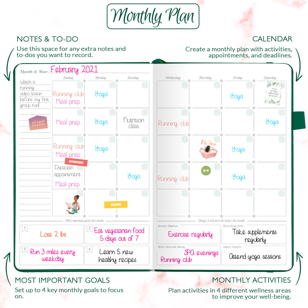 Food Journal and Wellness Planner – GoGirl