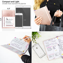 GoGirl Budget Planner & Monthly Bill Organizer - Monthly Financial Book  with Pockets. Expense Tracker Notebook Journal to Control Your Money,  Compact Spiral-Bound Hardcover, Lasts 1 Year - Hot Pink 